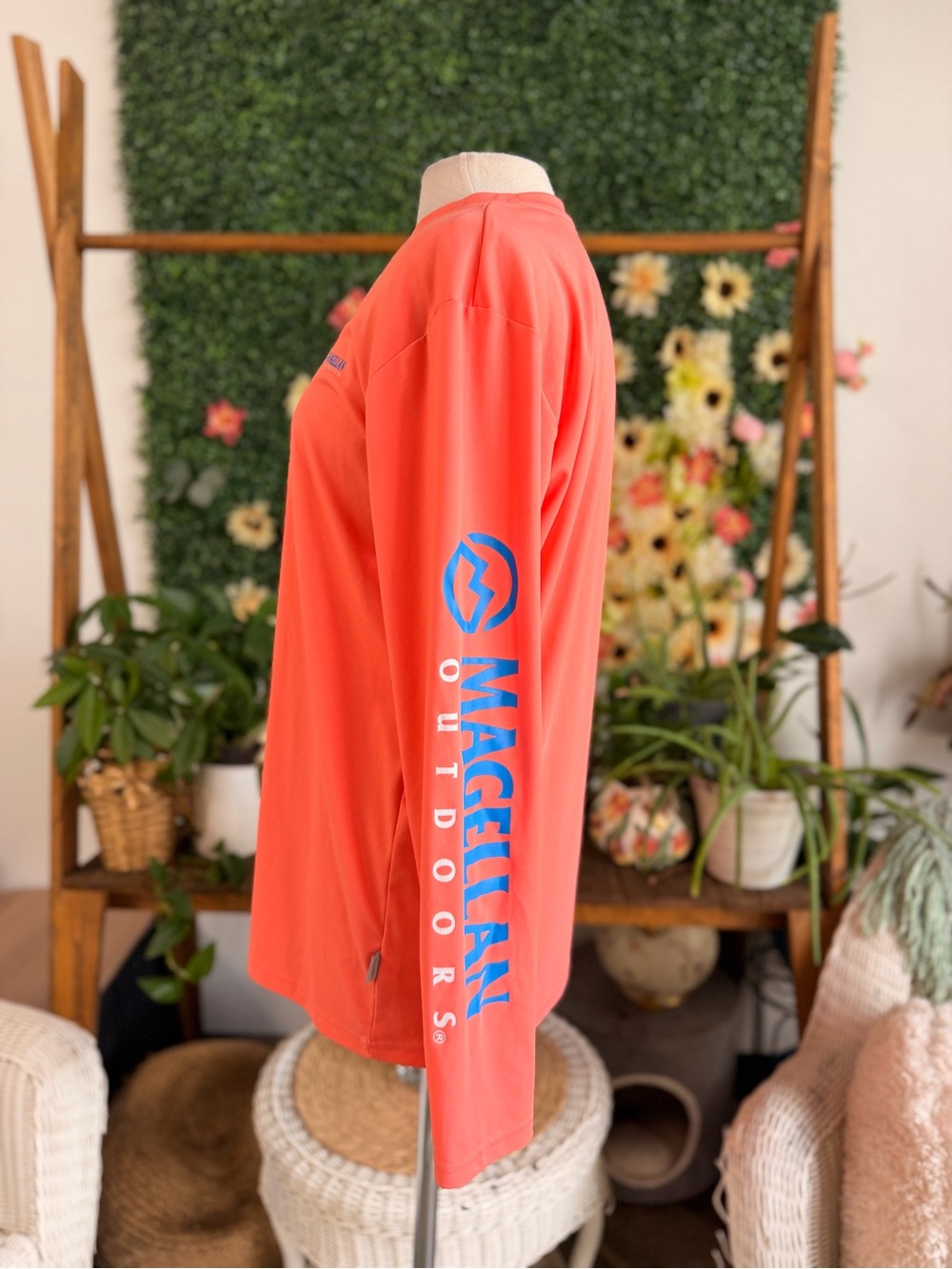 Magellan Outdoors Long Sleeve Tee in Coral